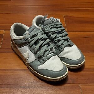 Nike Dunk Low Mica Green White Leather DV7212-300 Sz 9.5